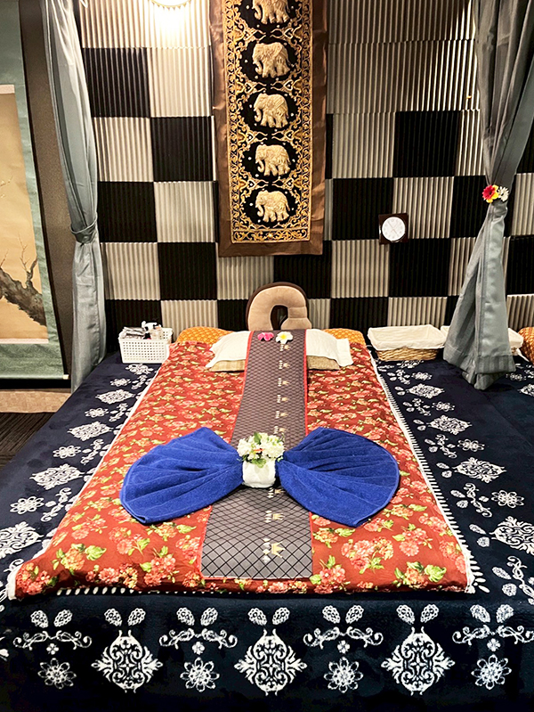 茨城県石岡市 タイ古式リラクゼーション イシオカ 店内マッサージベッド