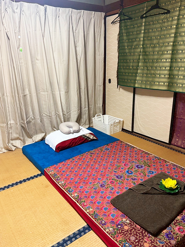 茨城県筑西市タイマッサージ アイヴィー 店内　マッサージルーム