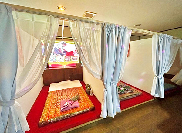 茨城県常総市タイマッサージ タイタイ　店内マッサージルーム３室